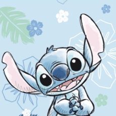 Dětská osuška Lilo and Stitch Ohana Blue