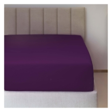 Prostěradlo jersey č.43 tm.fialová